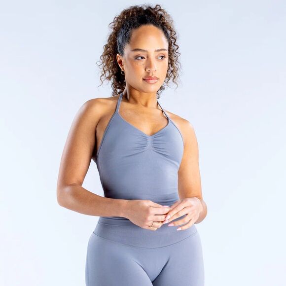 Dfyne Impact Longline Strappy Top Graphite Size Medium - Picture 1 of 10